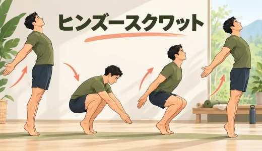 ヒンズースクワットのやり方｜かかとの動き・呼吸と回数の決め方