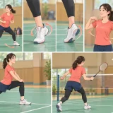 90度姿勢で股関節外旋を確認する人物