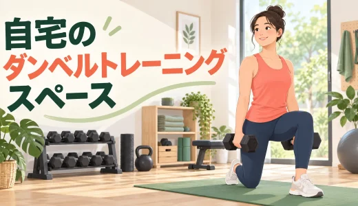 自宅のダンベルトレーニングスペース｜必要な広さと安全な配置