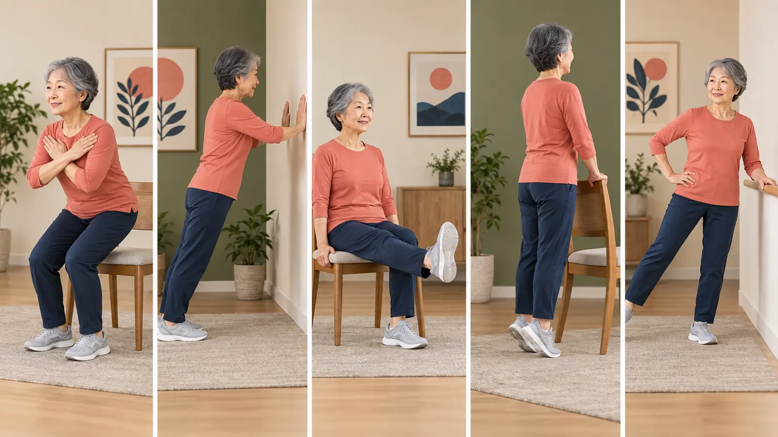 70代の自宅筋トレの具体的な運動手順