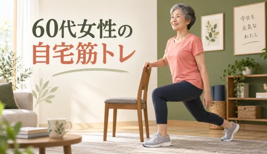 60代女性の自宅筋トレ｜椅子と壁で安全にできる全身メニュー
