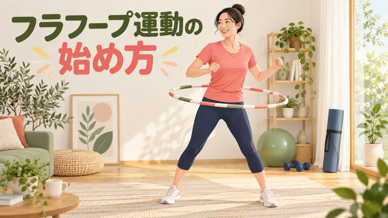 フラフープ運動を始める初心者