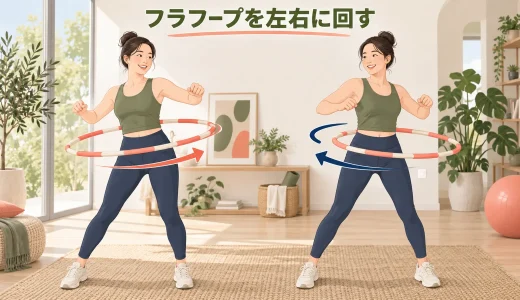 フラフープを左右両方向へ回す方法｜苦手側の練習と左右差の整え方
