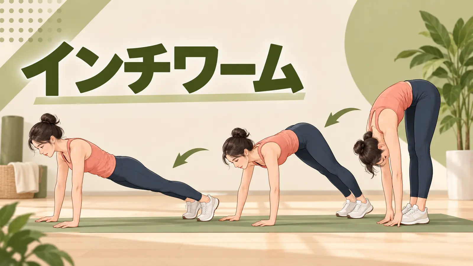 インチワームの正しいフォーム