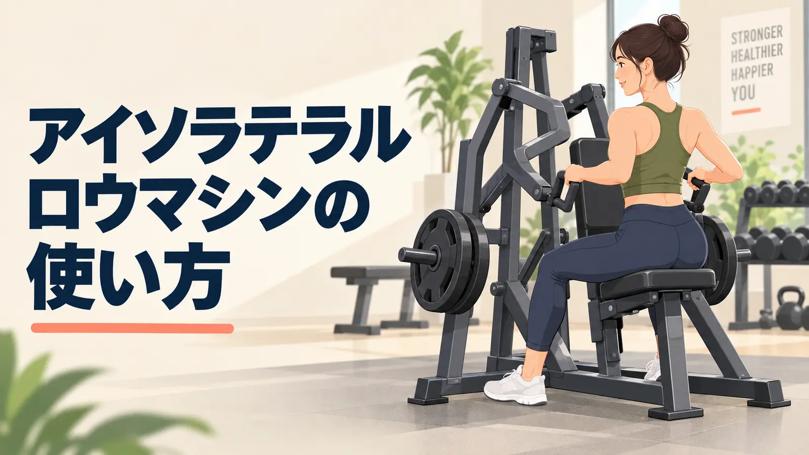 アイソラテラルロウマシンの使い方を示すアイキャッチ