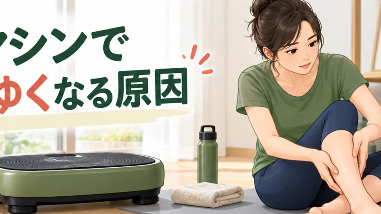 振動マシンで足がかゆくなる原因｜中止目安と確認点