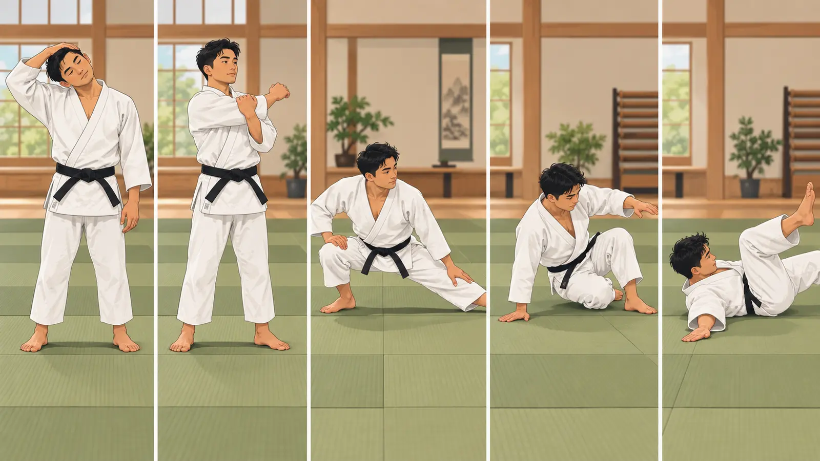 柔道前のウォームアップ5ステップ