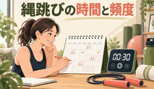 縄跳びの時間と頻度｜初心者が続けやすい運動量の決め方