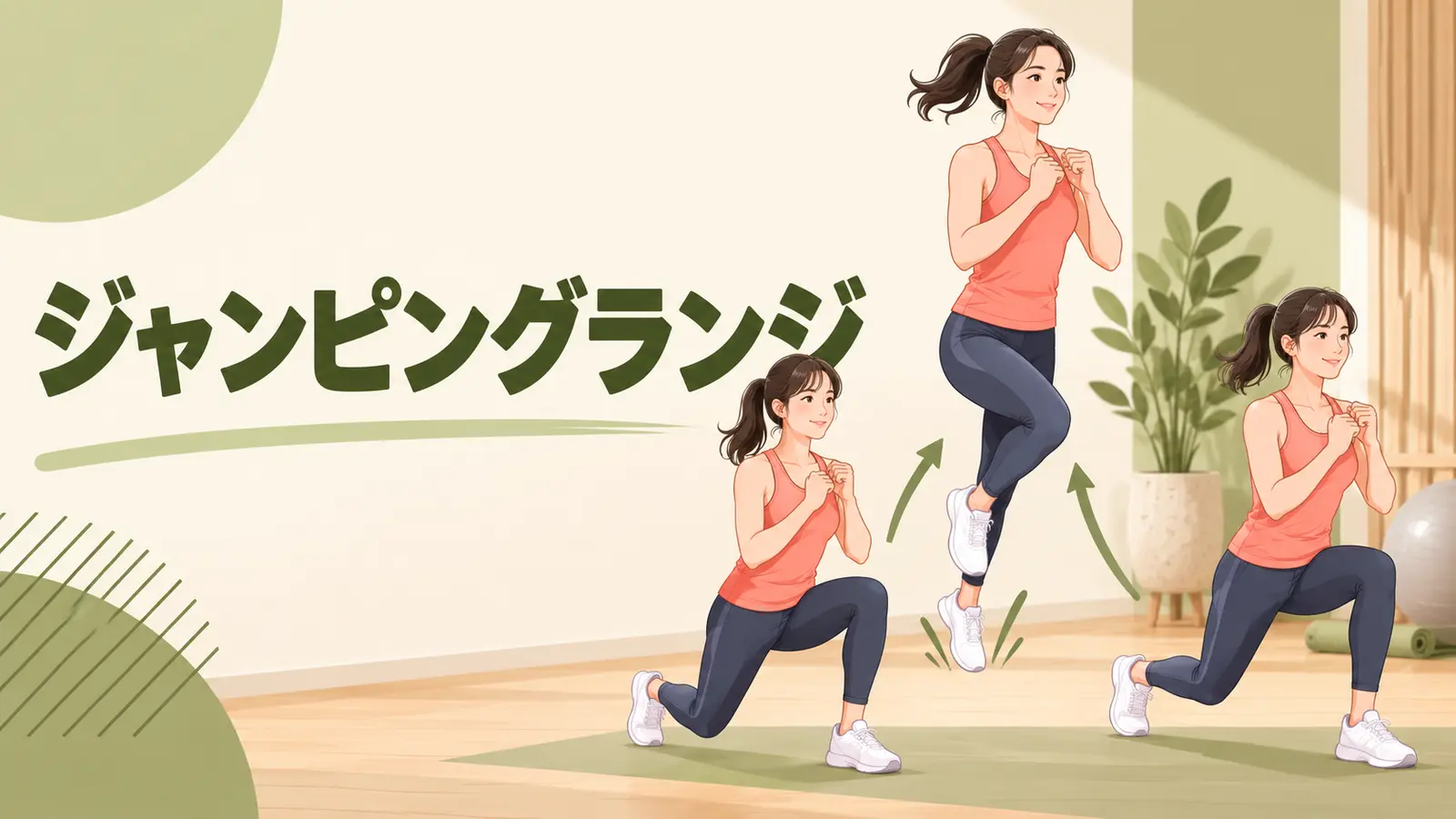 ジャンピングランジの安全なフォーム