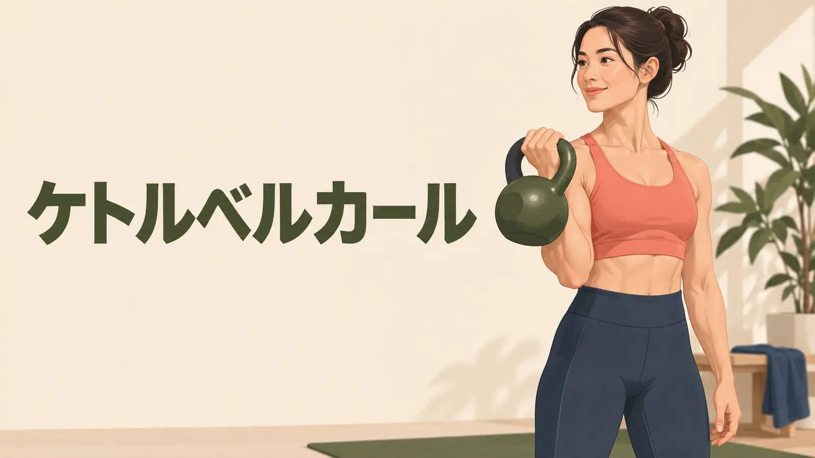 上腕二頭筋と前腕を鍛え、重心が手の外にあるベルを安定させる様子