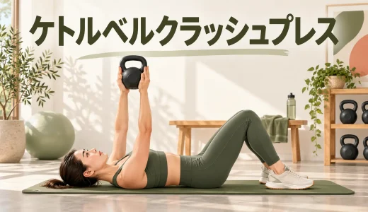 ケトルベルクラッシュプレスのやり方｜胸に効かせる挟み方とフォーム