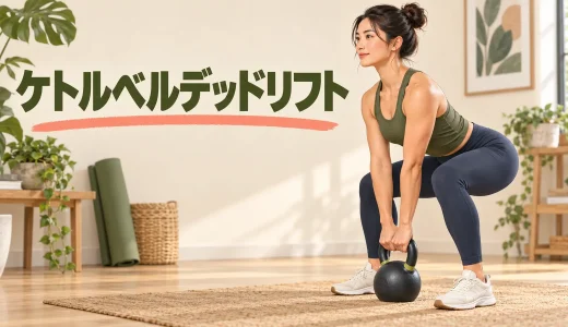 ケトルベルデッドリフトのやり方｜腰を守るフォームと重量の目安