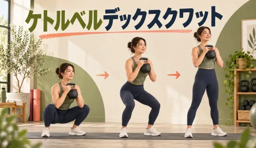 ケトルベルデックスクワットのやり方｜床から安全に立ち上がるコツ