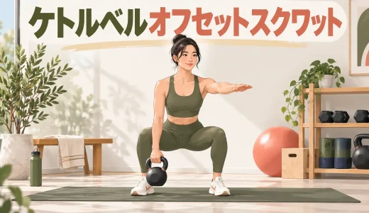 ケトルベルオフセットスクワットのやり方｜左右差に負けない姿勢づくり