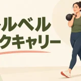 胸前のラック姿勢で歩くケトルベルラックキャリー