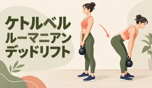 ケトルベルルーマニアンデッドリフトのやり方｜もも裏に効かせるコツ