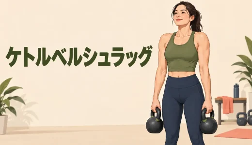 ケトルベルシュラッグのやり方｜僧帽筋に効かせる姿勢と回数