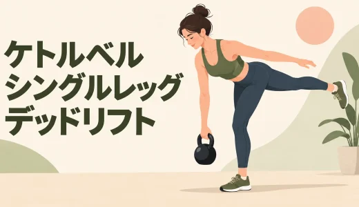ケトルベルシングルレッグデッドリフトのやり方｜ふらつきを抑えるフォーム