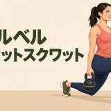 ケトルベルを持ったスプリットスクワット