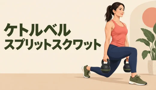 ケトルベルスプリットスクワットのやり方｜足幅と膝を安定させるコツ