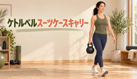 ケトルベルスーツケースキャリーのやり方｜体を傾けない体幹トレ