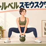 ケトルベルスモウスクワットのやり方｜広い足幅で内ももを鍛える