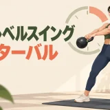 ケトルベルスイングのインターバルメニュー｜初心者向け時間設定