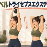 ケトルベルトライセプスエクステンションのやり方｜二の腕に効かせる