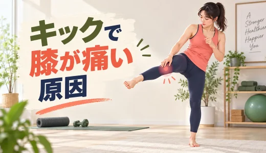 キックボクササイズで膝が痛い原因｜軸足のねじれと中止・受診目安