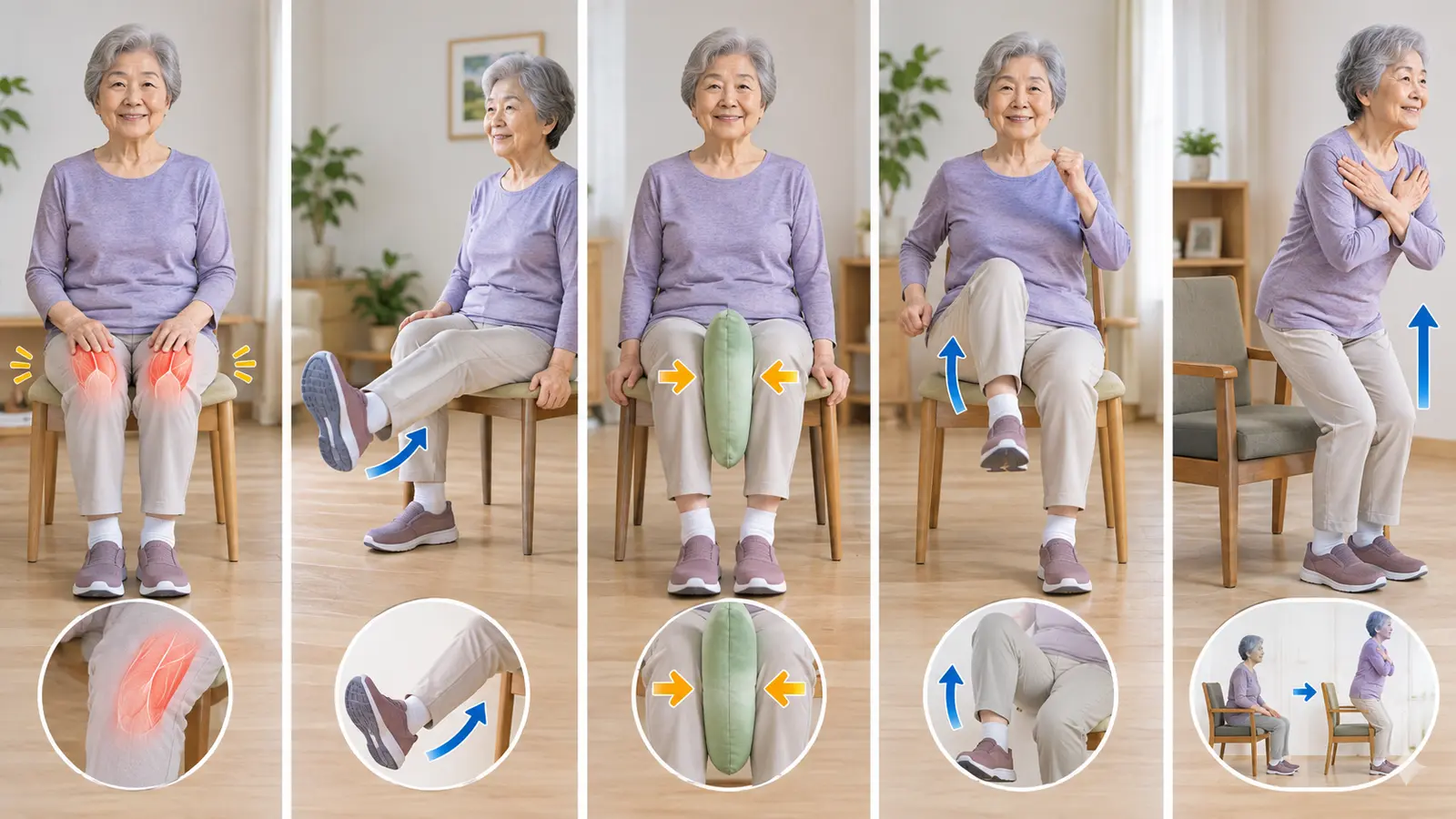 膝に負担をかけにくい太ももの筋トレの具体的な練習手順
