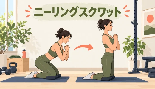 ニーリングスクワットのやり方｜効果・フォーム・回数