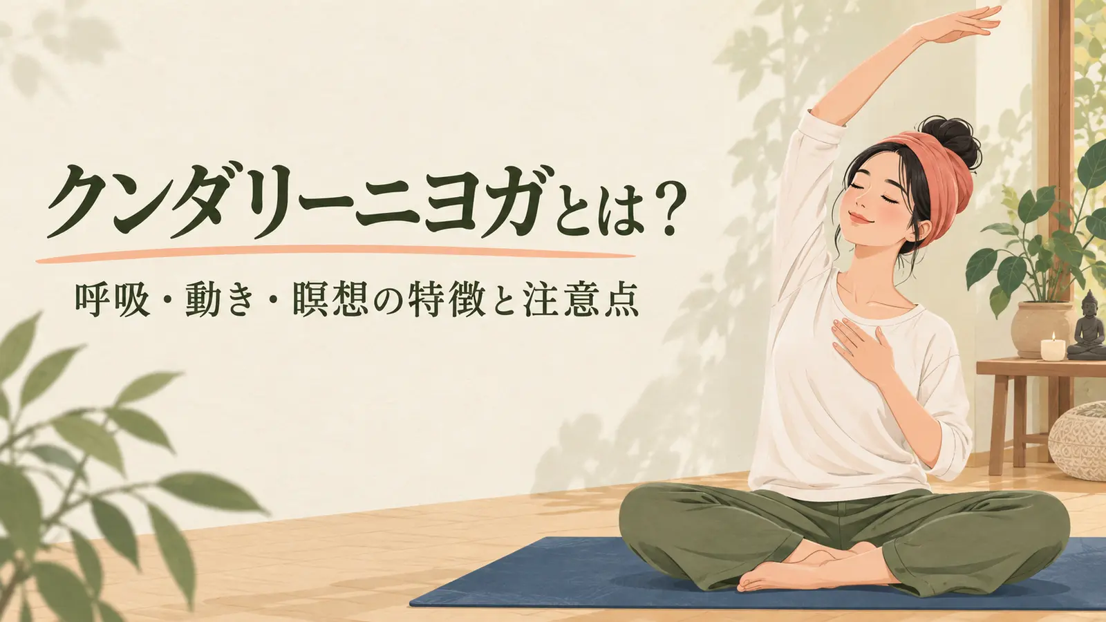 呼吸と動きと瞑想を組み合わせる様子