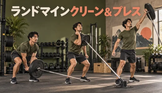 ランドマインクリーン＆プレスのやり方｜持ち替え・軌道・安全な練習