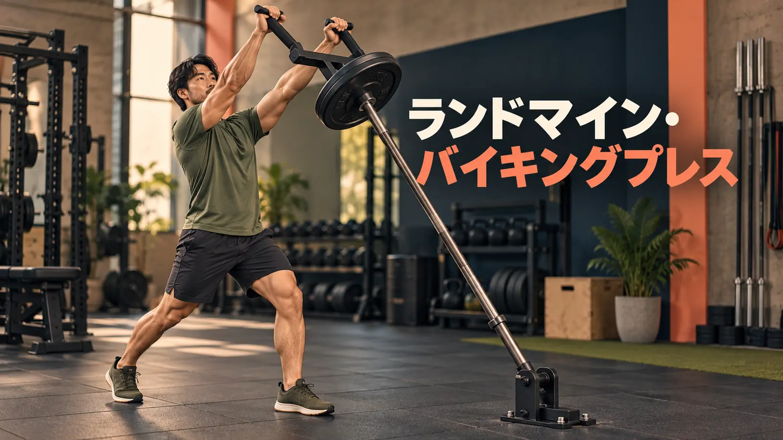 ランドマイン・バイキングプレスのやり方のアイキャッチ