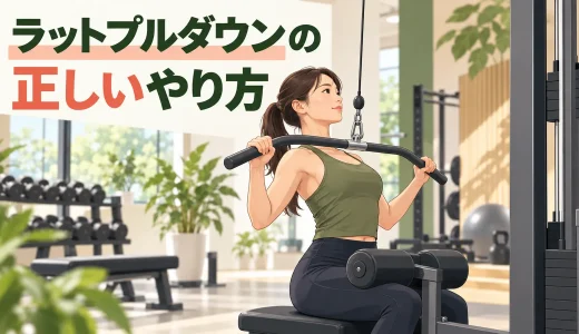 ラットプルダウンのやり方｜重量・グリップと背中に効かない原因