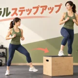 箱の横から安全にステップアップする様子