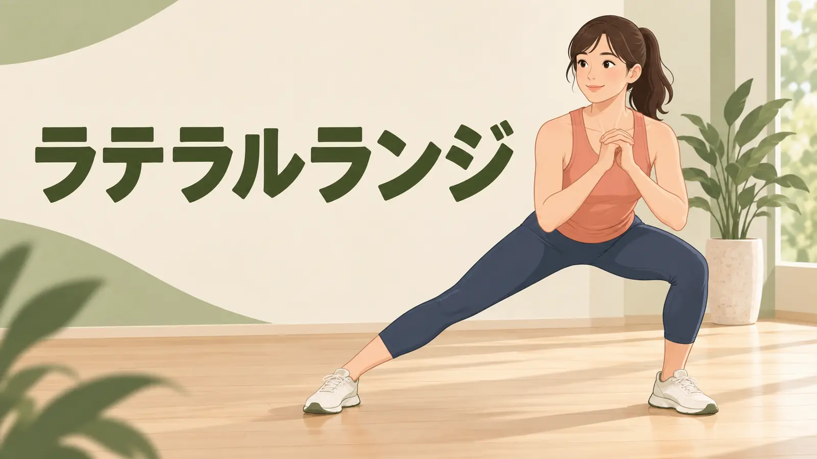 ラテラルランジの正しいフォーム