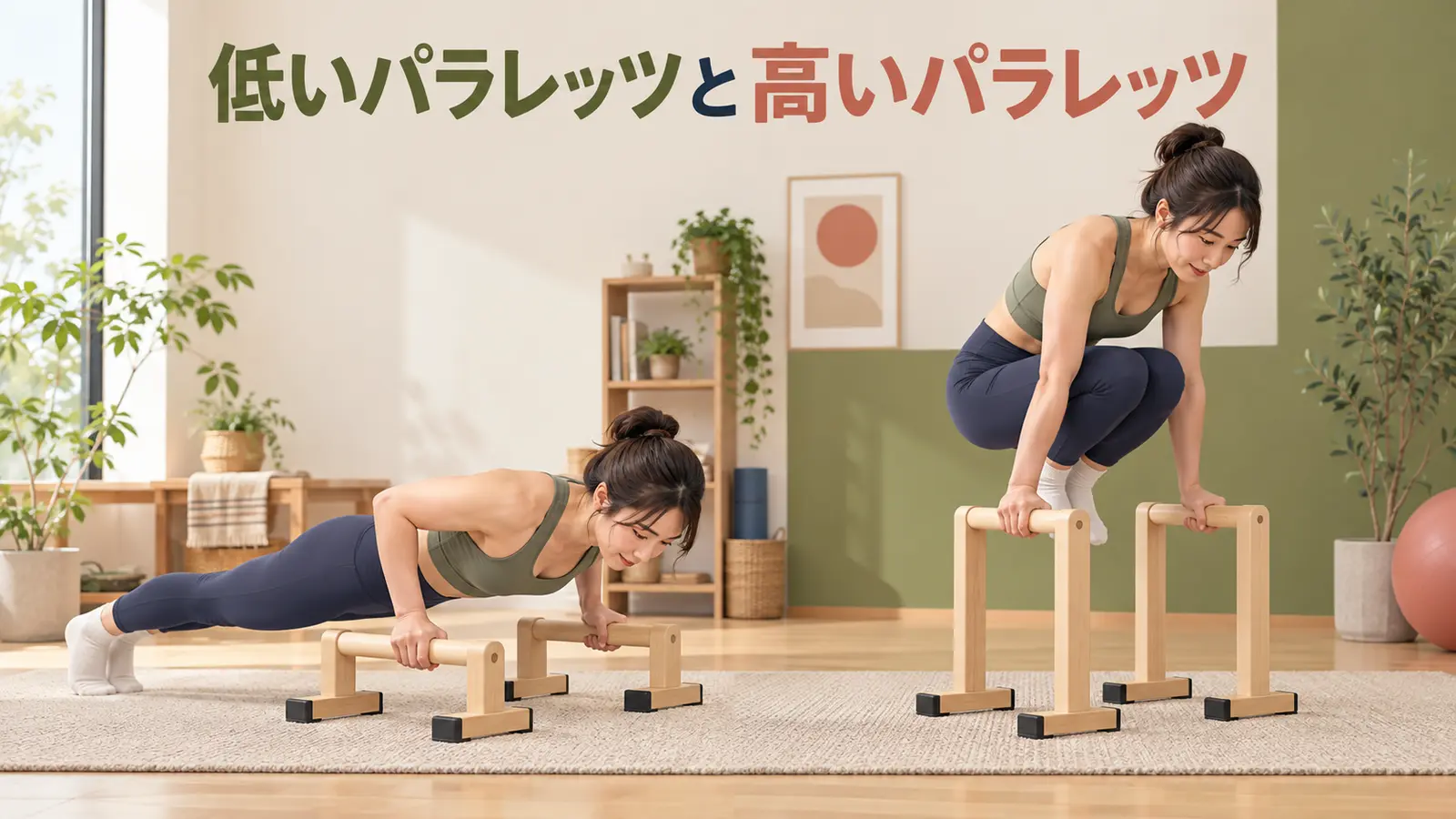 低いパラレッツと高いパラレッツの使用例