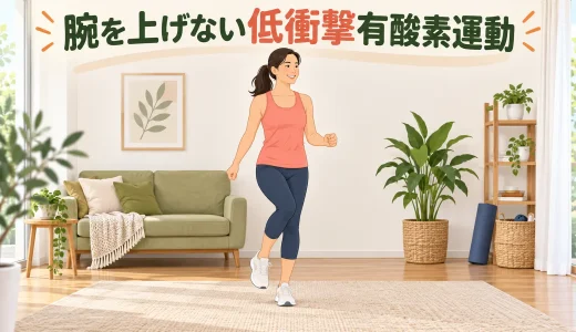 腕を上げない低衝撃有酸素運動｜肩まわりに配慮した室内メニュー