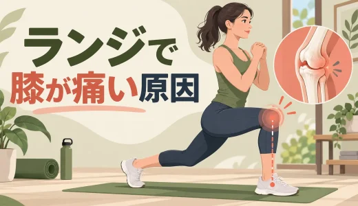 ランジで膝が痛い原因｜足幅・膝の向きと安全な練習方法