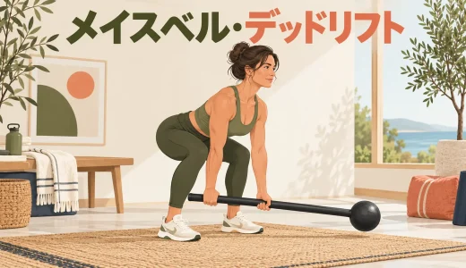 メイスベル・デッドリフトのやり方｜長いレバーを床から安全に上げる