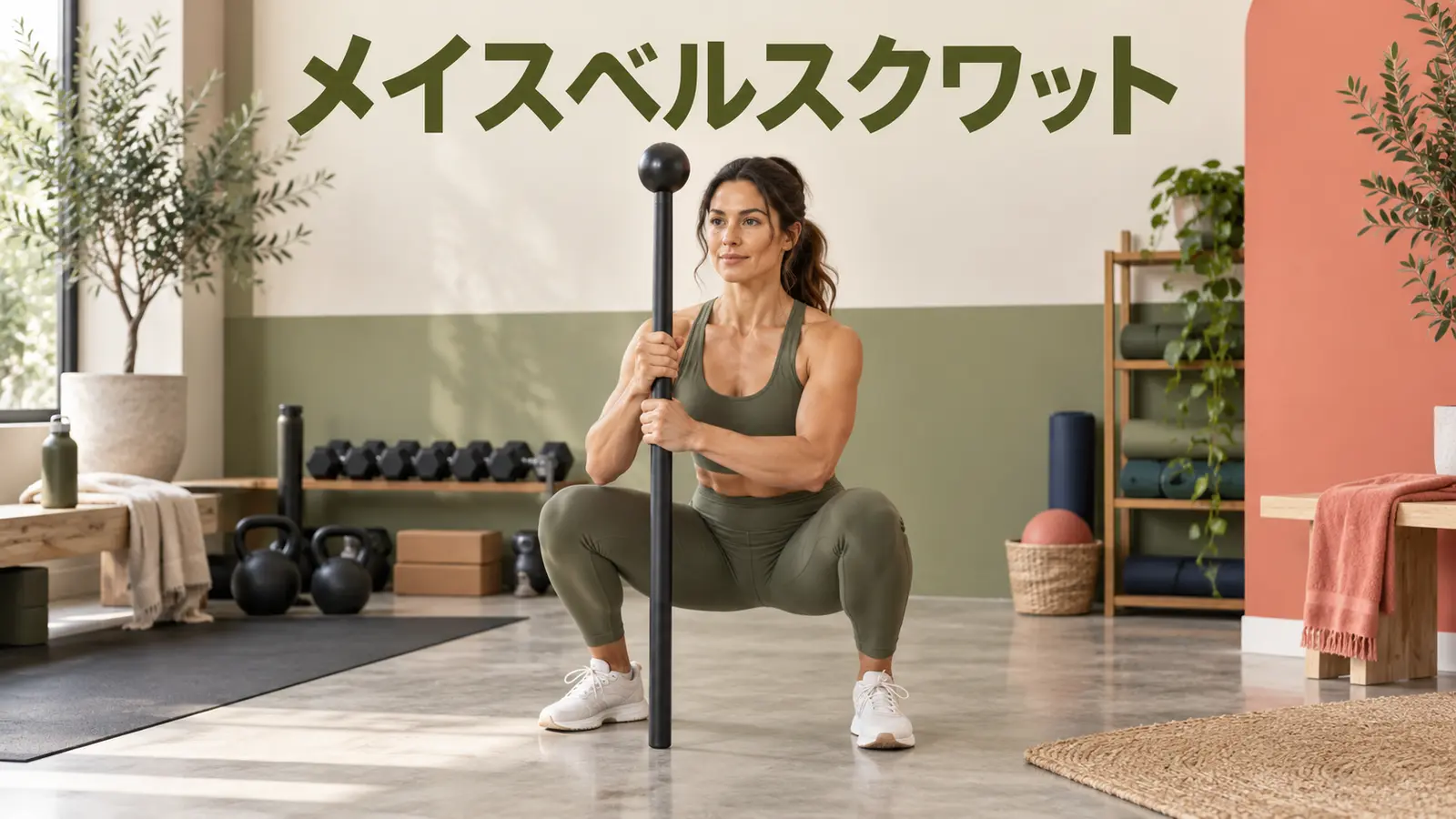 メイスベルスクワットのやり方
