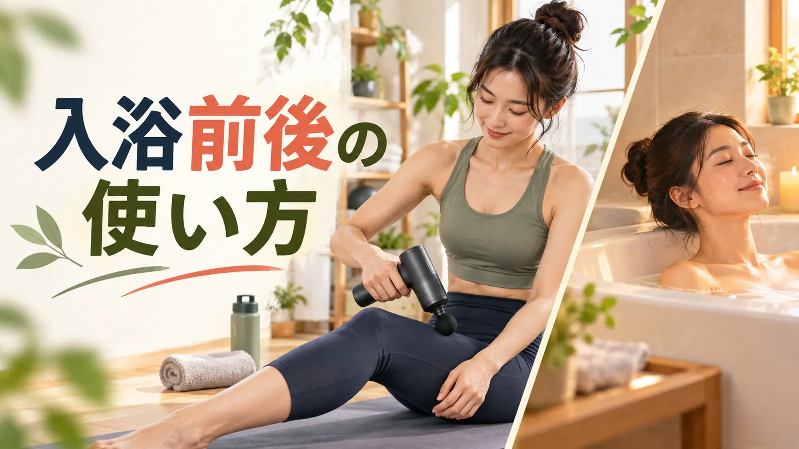 マッサージガンは入浴前と入浴後のどちら?時間を空ける目安