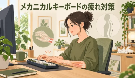 メカニカルキーボードで指が疲れる原因｜キー荷重・底打ち・入力姿勢の調整