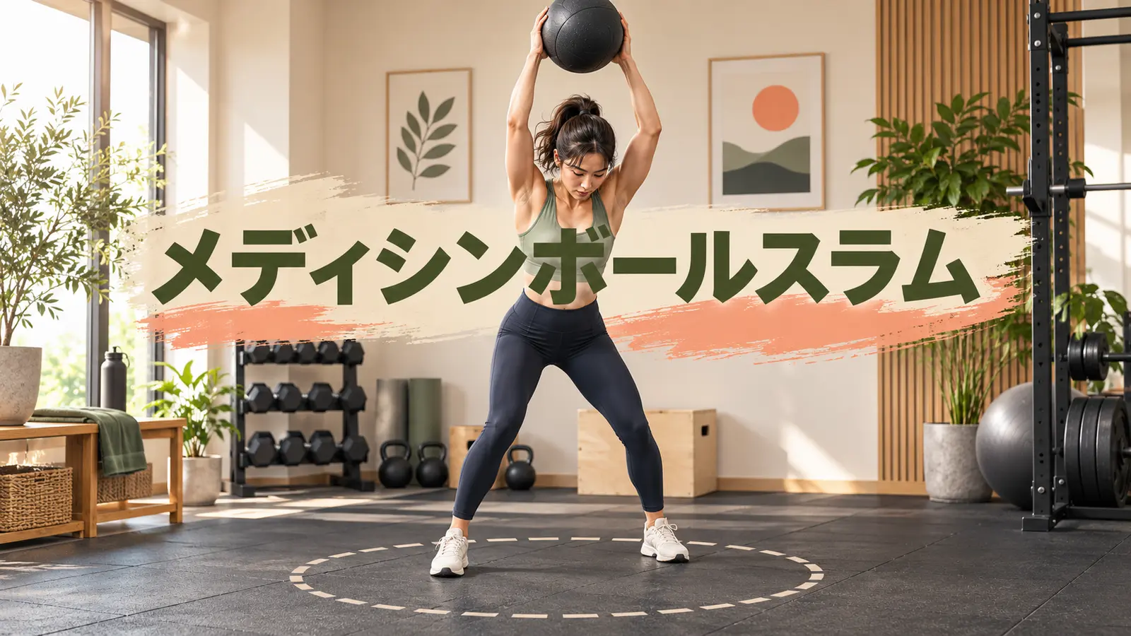 メディシンボールスラムのやり方