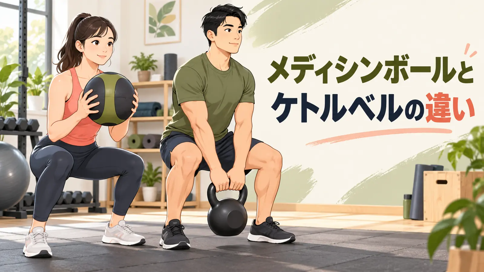 メディシンボールとケトルベルの違い