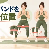 ミニバンドを巻く位置を解説するアイキャッチ