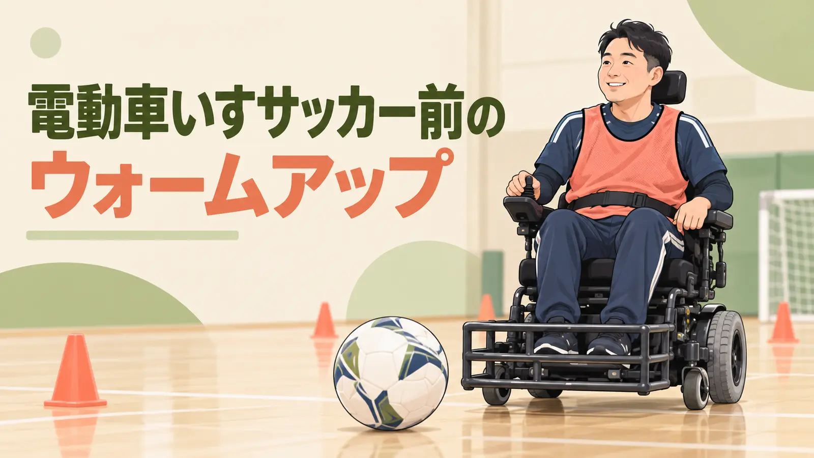 モルック前のウォームアップ モルック前のウォームアップを紹介するイラスト