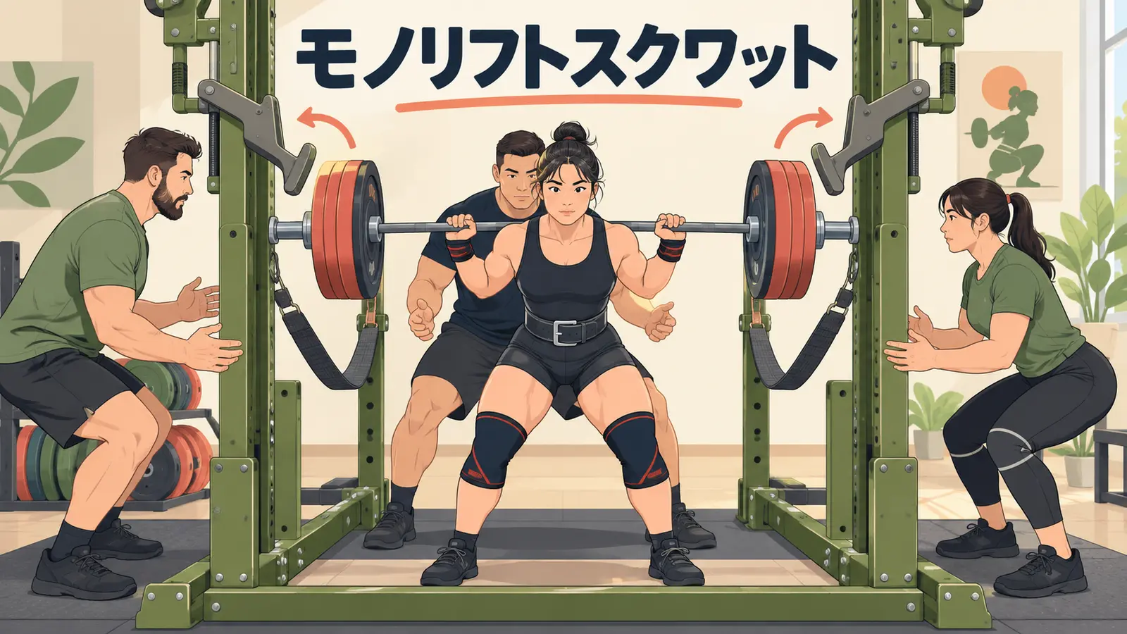 モノリフトスクワットとは?使い方・安全設定・注意点