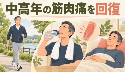 中高年の筋肉痛を早く回復するには？休息・運動・受診目安を解説